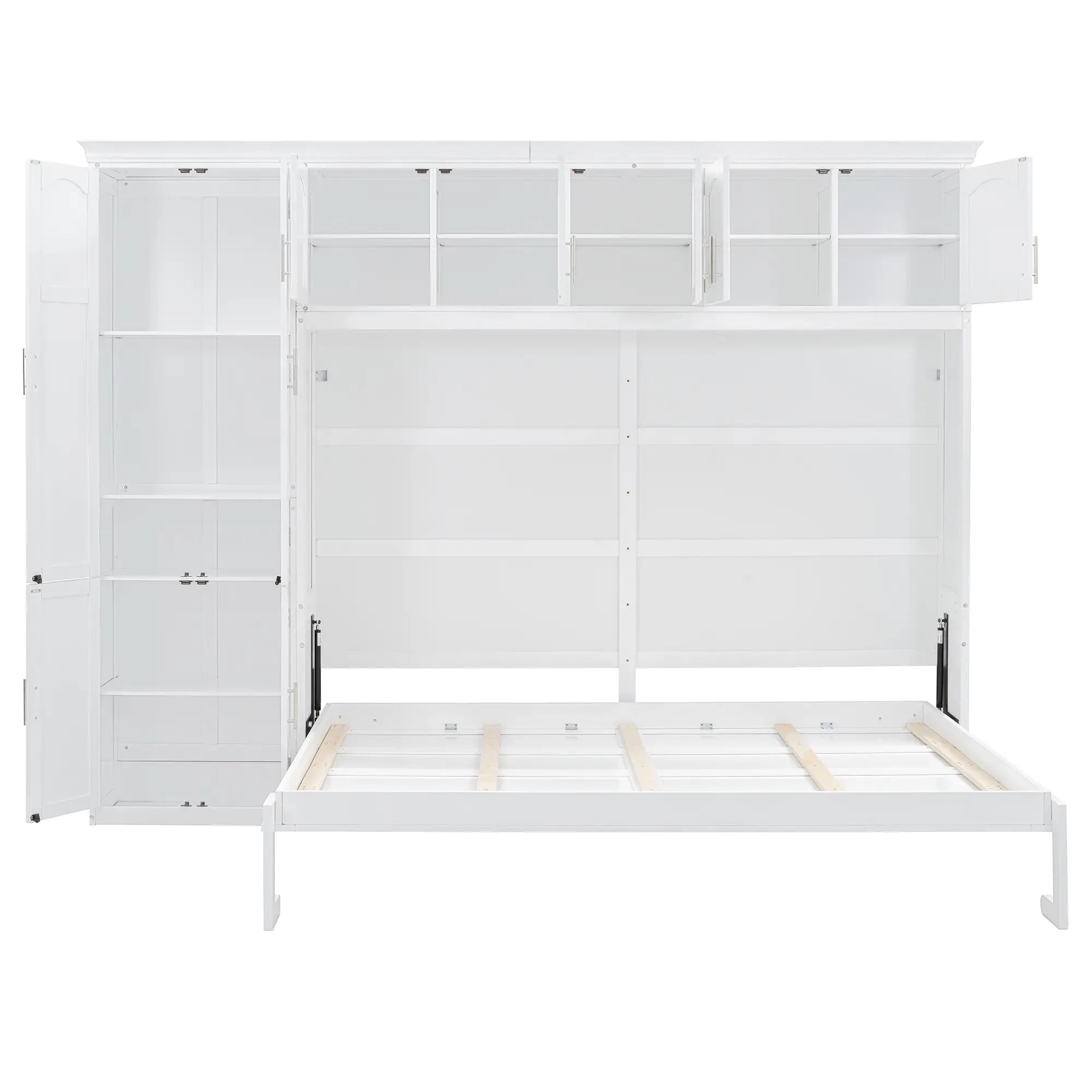 Murphy Bed with Cabinets, Space-Saving Design, 117.5