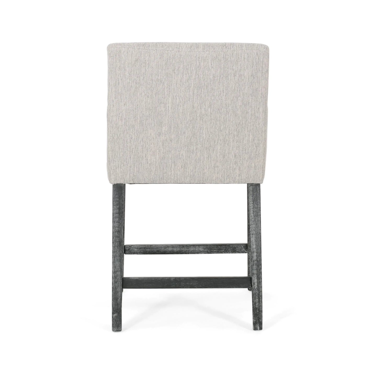 Upholstered Counter Stools, Rubberwood Frame, 24×23×39.5 inch, Light Gray Bar Stools at Gallery Canada