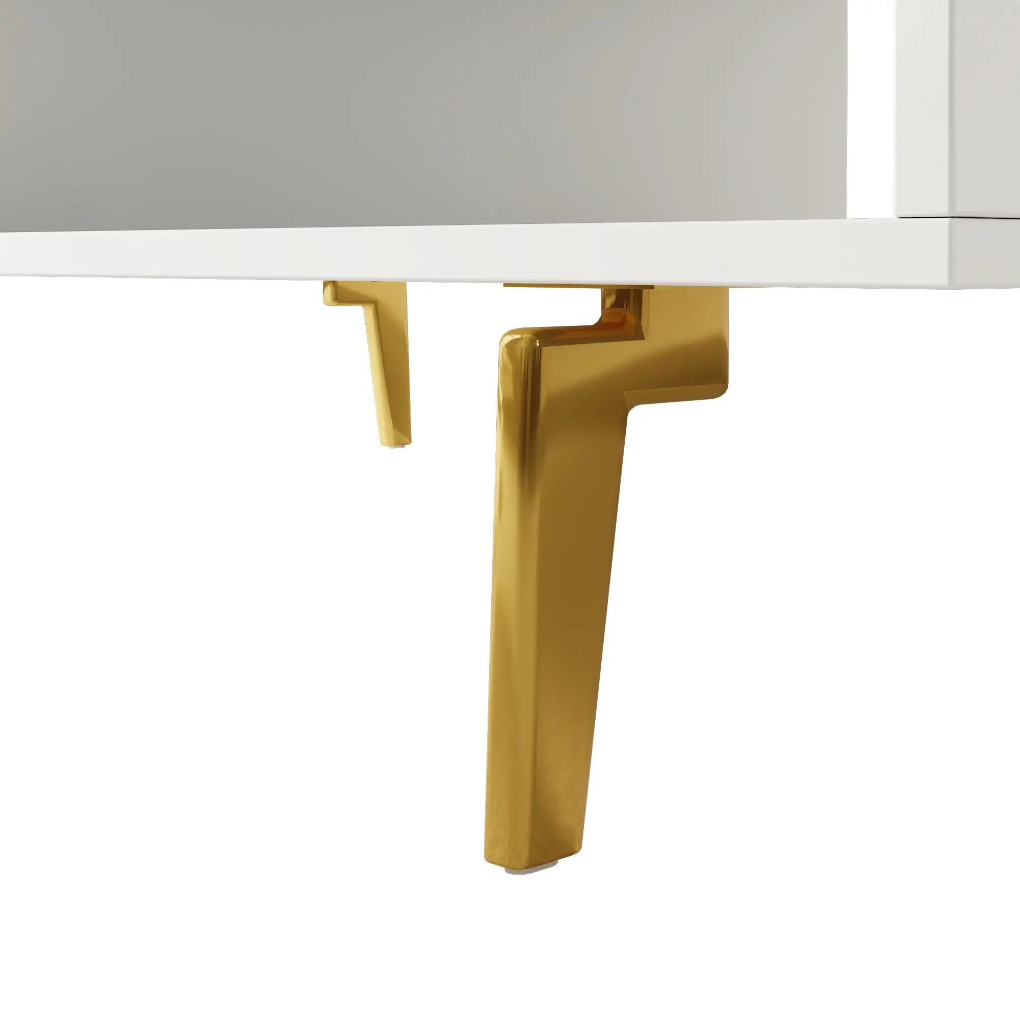 LED Coffee Table, Glass Top with Storage, 43.5