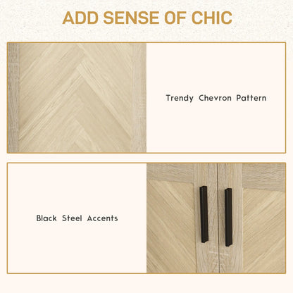 Buffet Cabinet, Coffee Bar with Drawers, Adjustable Shelf, Oak Bar Cabinets at Gallery Canada