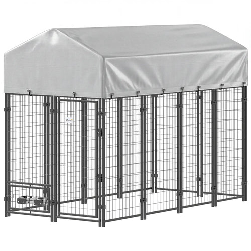 8' x 4' x 6' Outdoor Dog Kennel, Waterproof UV Resistant Cover