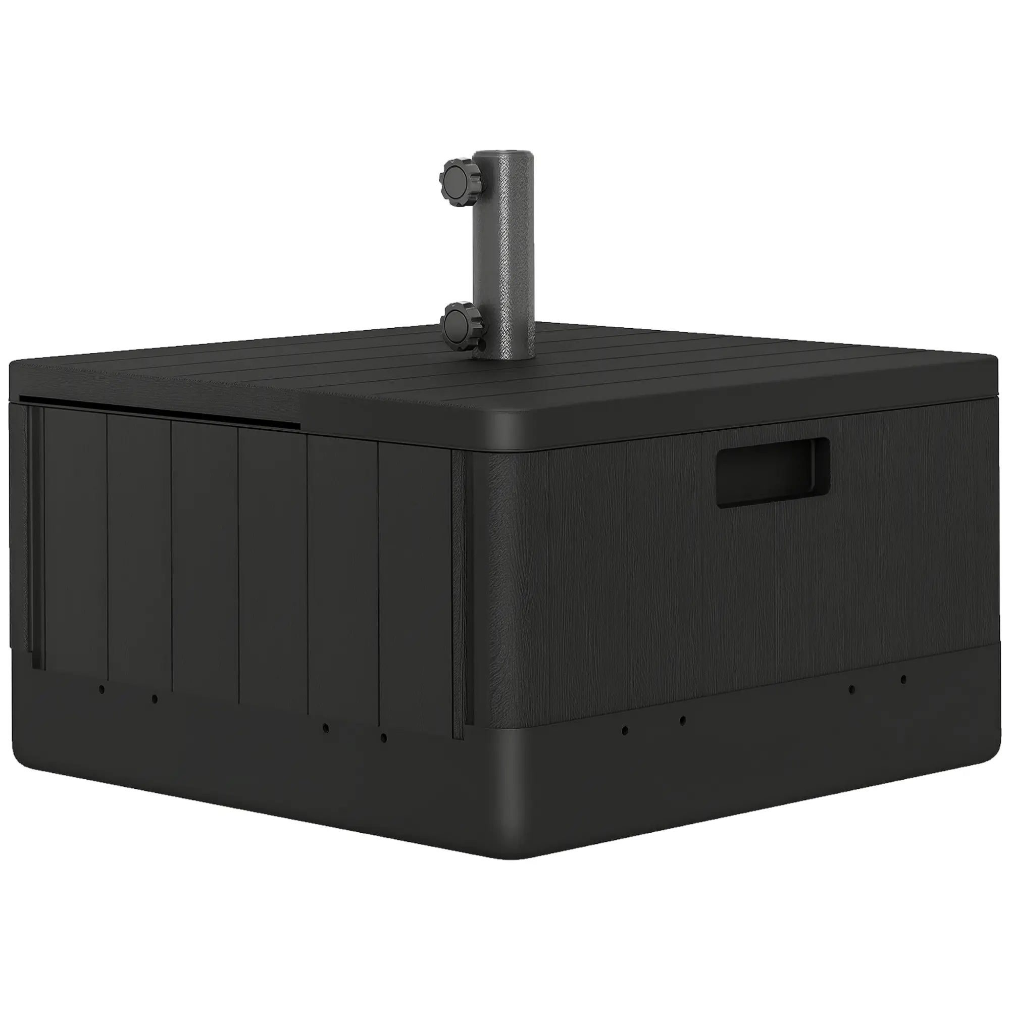 Outdoor Umbrella Base with Wheels, Holds 176lbs Stand or 110lbs Water, Black Umbrella Bases at Gallery Canada