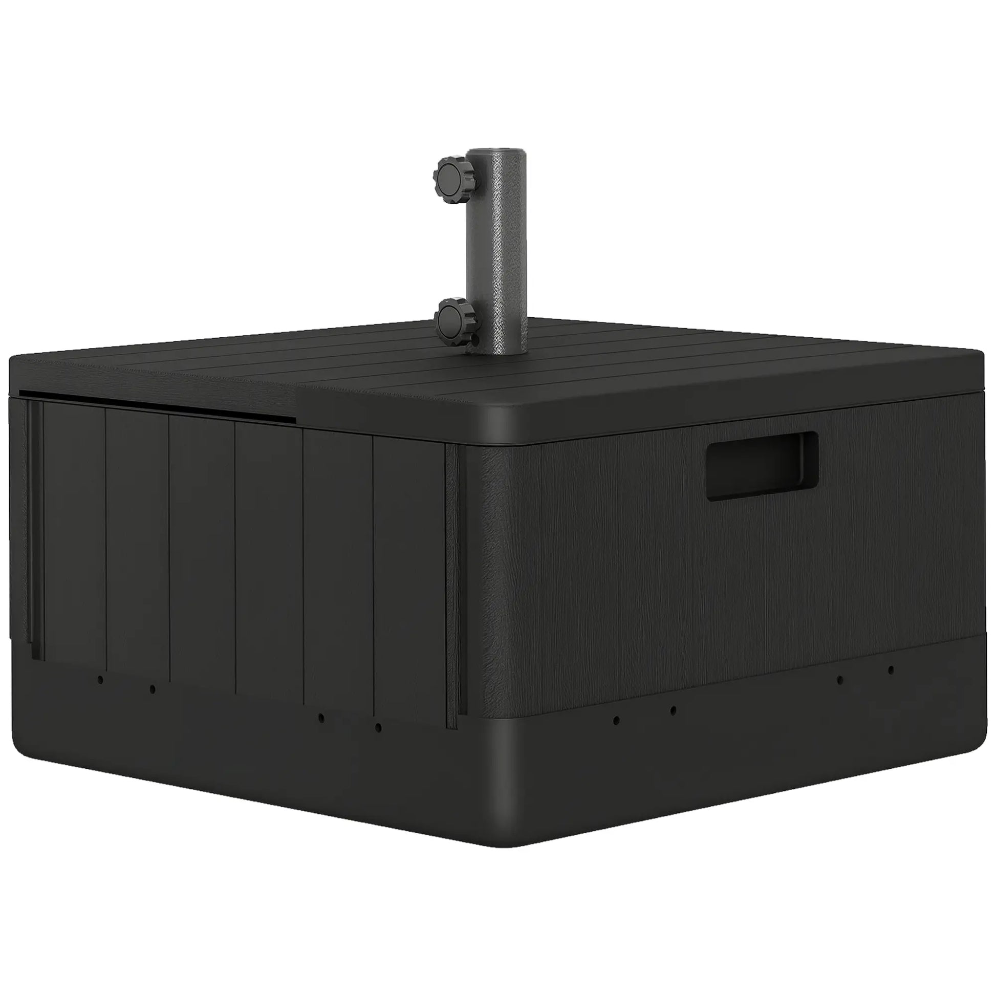 Outdoor Umbrella Base with Wheels, Holds 176lbs Stand or 110lbs Water, Black Umbrella Bases at Gallery Canada