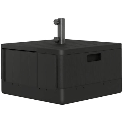 Outdoor Umbrella Base with Wheels, Holds 176lbs Stand or 110lbs Water, Black Umbrella Bases at Gallery Canada