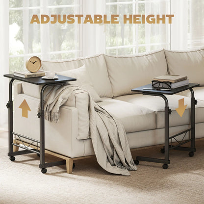 Mobile Standing Desk, Adjustable Height, 23.5 Inch, Black Side Tables at Gallery Canada