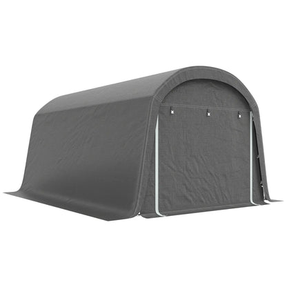 10' x 15' Portable Shed, Outdoor Storage Tent, Dark Grey Sheds Dark Grey at Gallery Canada