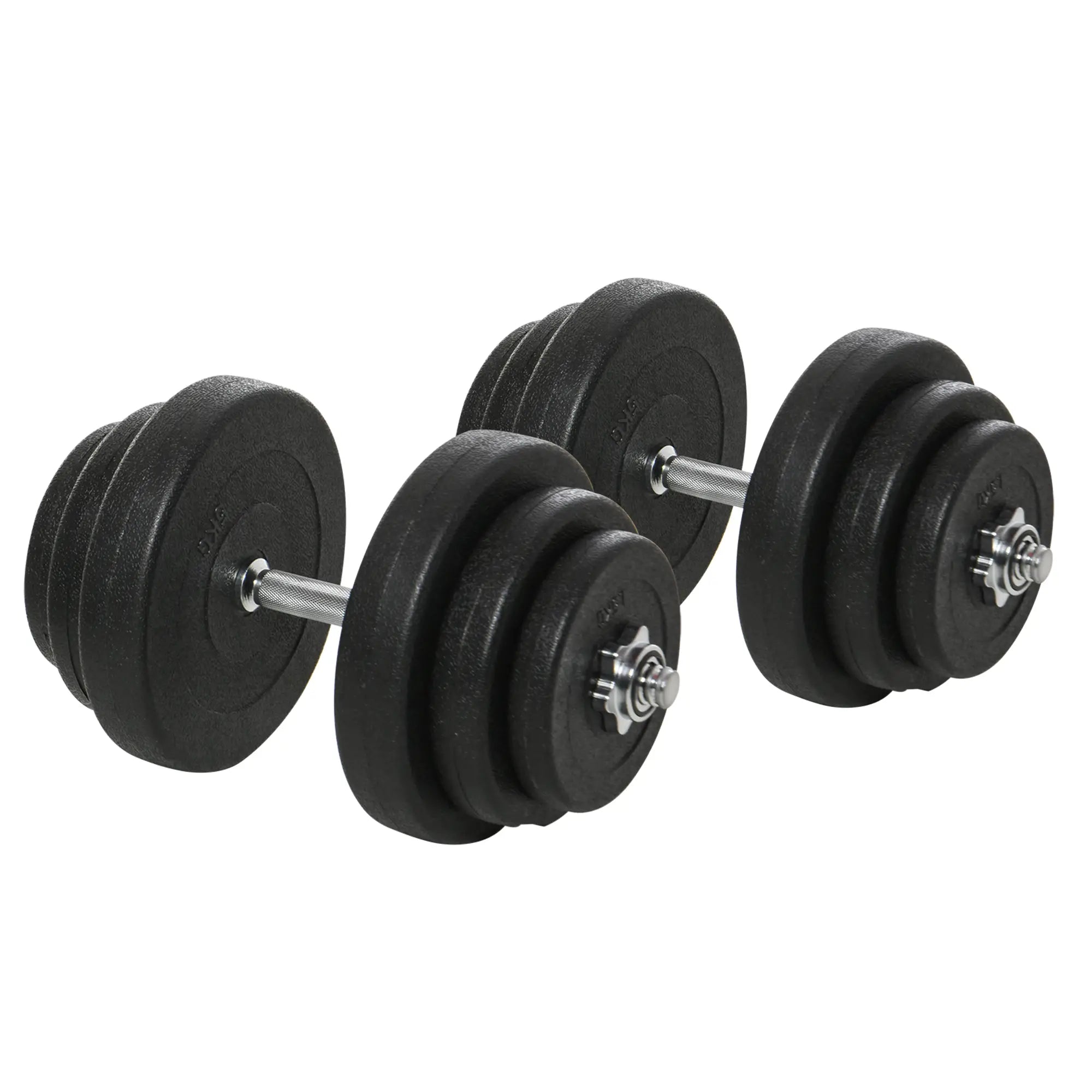 Adjustable 2 x 44lbs Dumbbell Set, Fitness Training, Black Dumbbells & Barbells at Gallery Canada