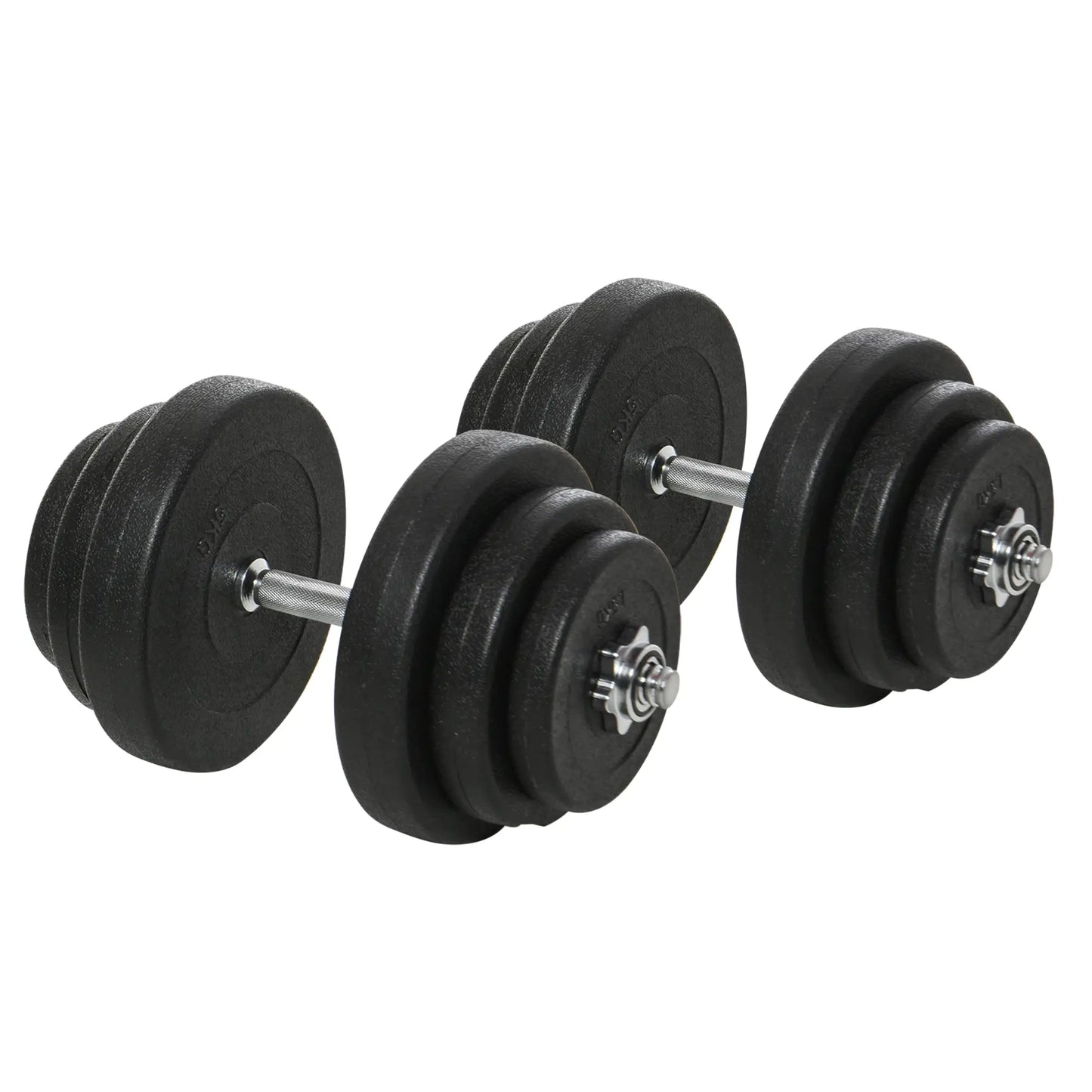 Adjustable 2 x 44lbs Dumbbell Set, Fitness Training, Black Dumbbells & Barbells at Gallery Canada