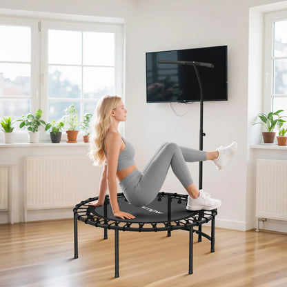 40" Foldable Rebounder Trampoline, Quiet Bungee, Black Trampolines at Gallery Canada
