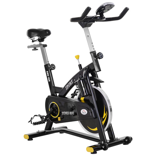 Magnetic Resistance Exercise Bike with LCD Monitor, Belt Drive Training Bicycle - Gallery Canada