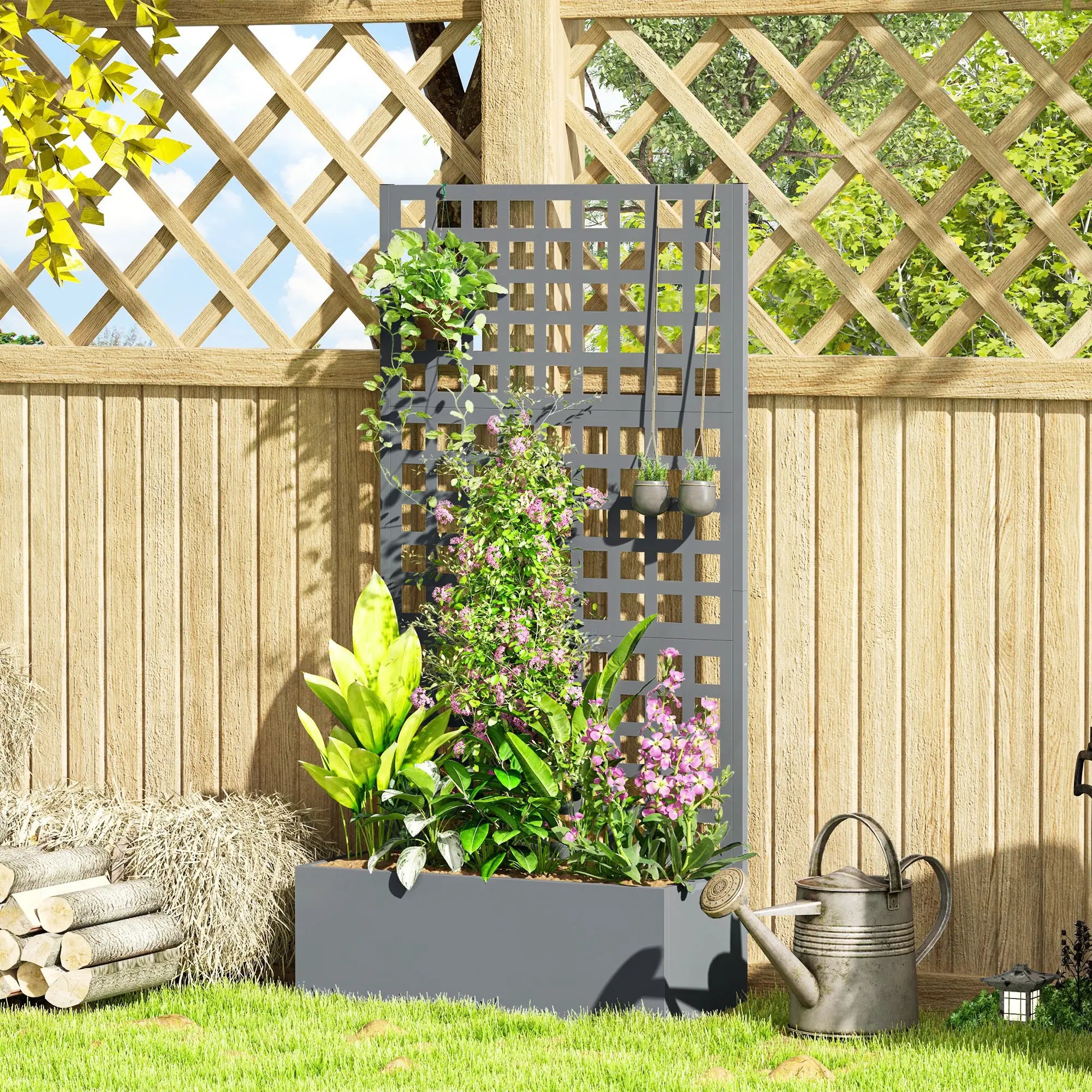 Galvanized Raised Garden Bed Planter Box, 35