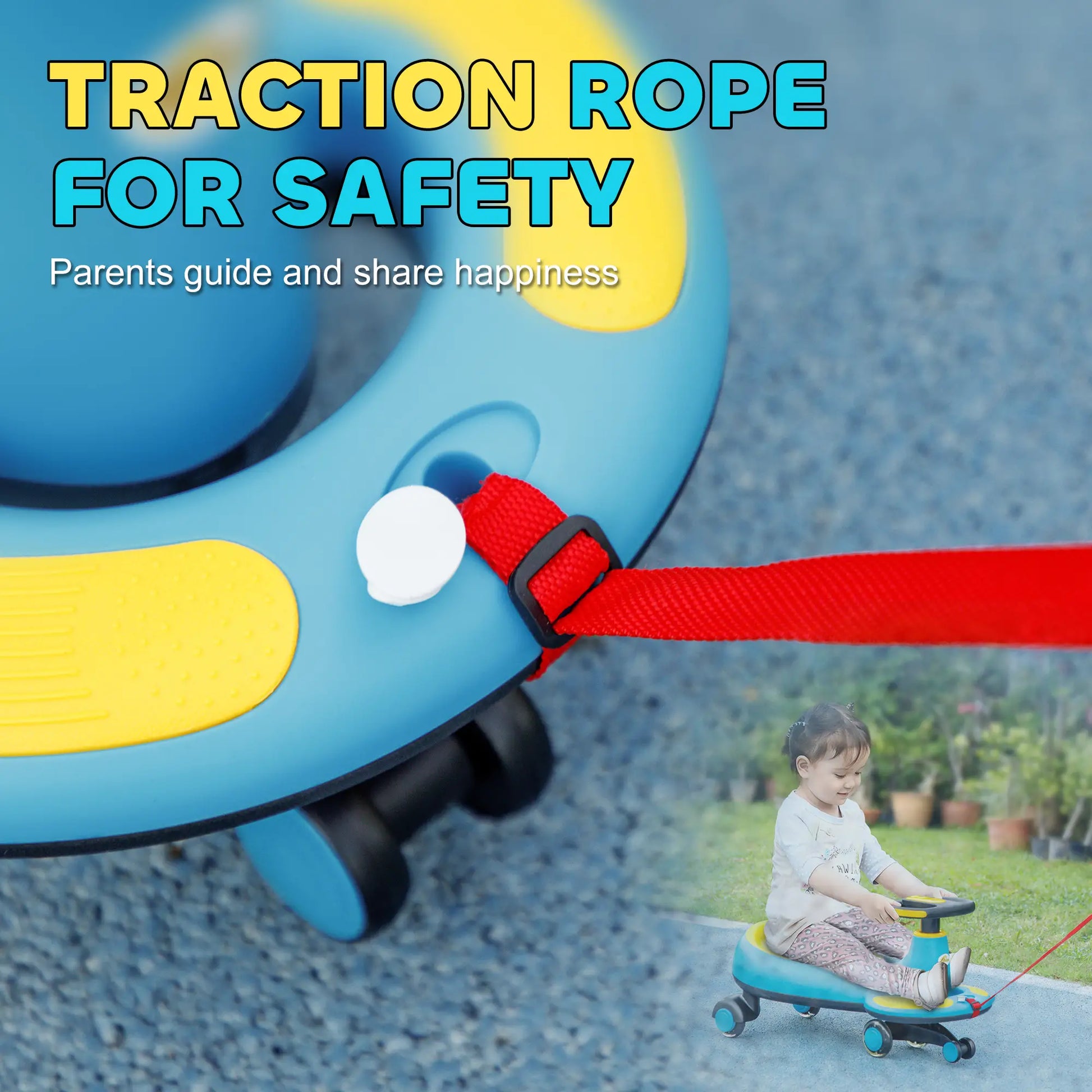 Kids Wiggle Car With Parent Rope, Music, Light, Blue Riding & Rocking Toys at Gallery Canada