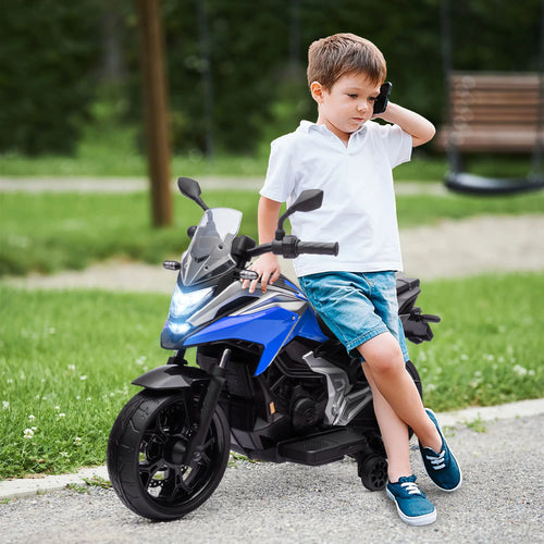 12V Ride on Motorbike for Kids, for 3-6 Years, Blue