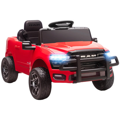12V Ride On Car, Dodge RAM 3500, Remote Control, Suspension, Red Electric Toy Cars at Gallery Canada