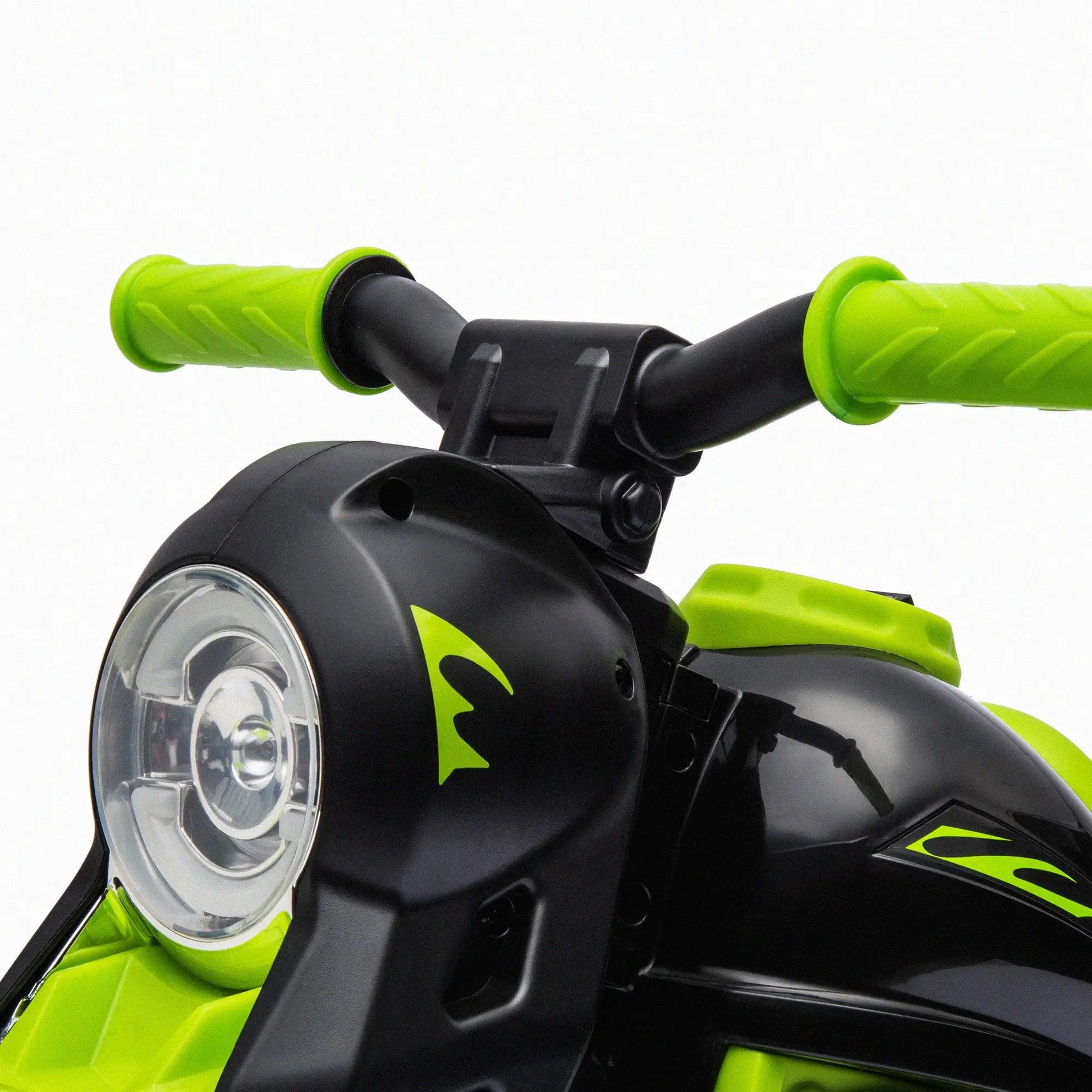 Electric Motorcycle for Kids, 6V, LED Headlight, Music, Pedal, Green Electric Motorcycles at Gallery Canada