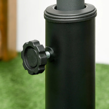 42 lb Heavy Duty Patio Umbrella Stand, 20" Resin Base, Black Umbrella Bases at Gallery Canada