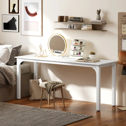 71" Computer Desk, Metal Legs, White Computer Desks at Gallery Canada