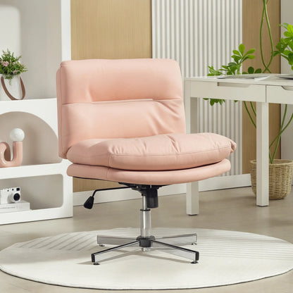 Armless Office Chair, Adjustable Height, Tilt Function, Pink Task Chairs at Gallery Canada