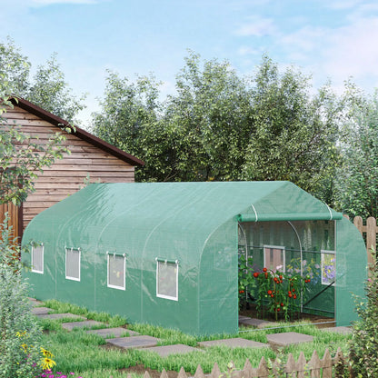 20x10x7ft Walk-in Greenhouse, Outdoor Plant Growth Shed, Green Walk In Greenhouses at Gallery Canada