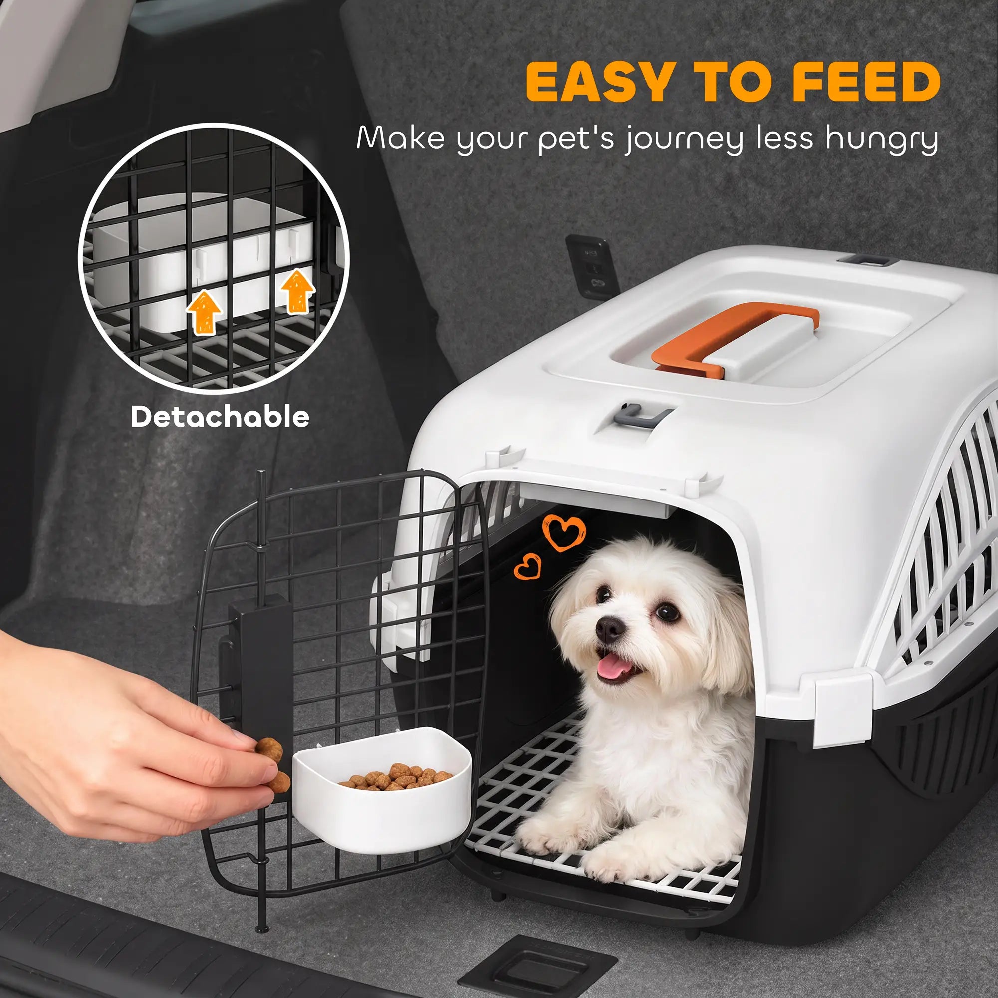 Airline Approved Pet Carrier For Mini Dogs, Steel Wire Door, Black Dog Cages & Crates at Gallery Canada