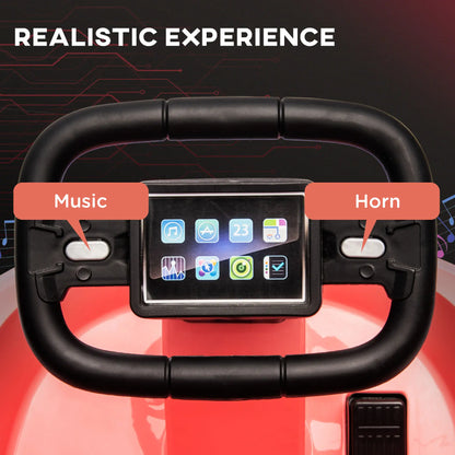 Kids Bumper Car, 6V Electric Ride-On Toy, 360° Rotation, Twin Motors, Pink Electric Toy Cars at Gallery Canada