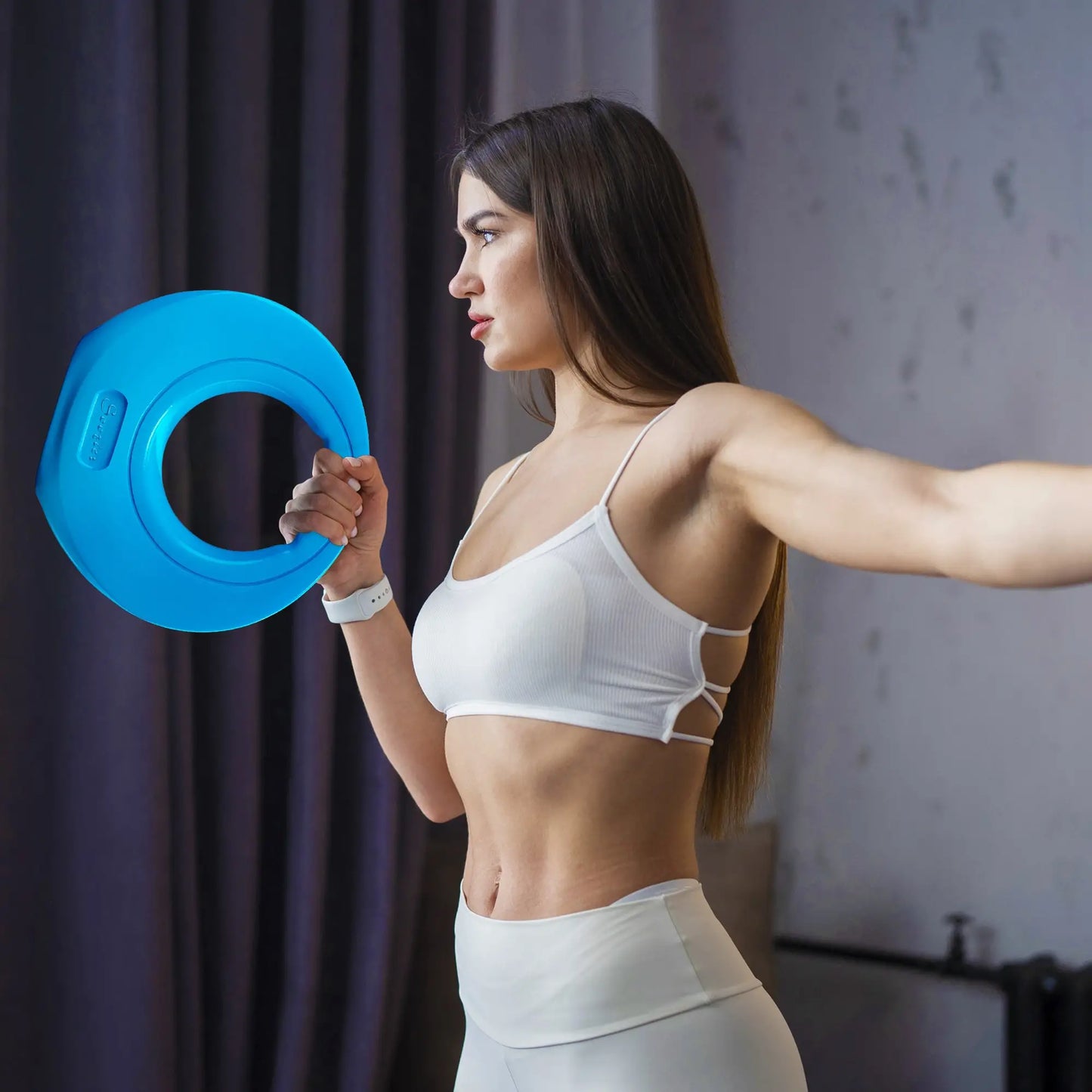 22lbs Kettlebell, Wide Handle for Home Gym, Light Blue Strength Training Equipment at Gallery Canada