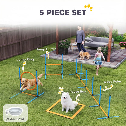 Dog Agility Training Equipment, 5PCS Obstacle Course Starter Kit With Bag Dog Agility Training Equipment at Gallery Canada