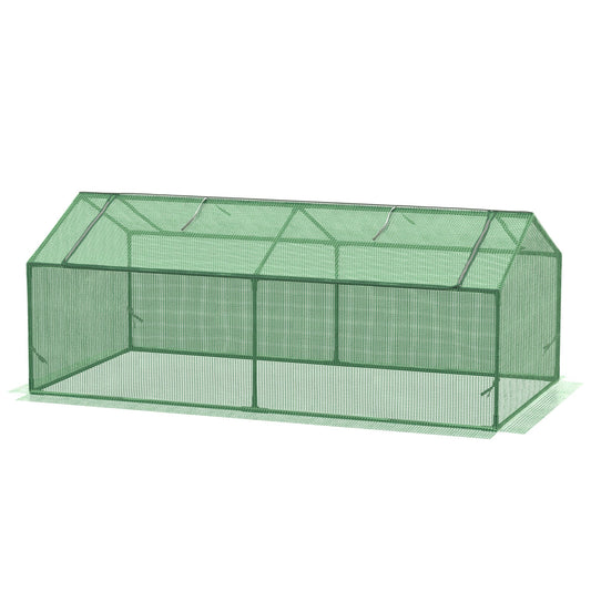 Mini Greenhouse, Portable Garden Green House with Zipper Windows, PE Cover for Outdoor, Indoor, 71" x 36" x 28", Green at Gallery Canada