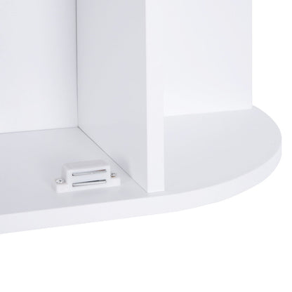 Mirrored Bathroom Wall Cabinet Wall Mounted Medicine Cabinet with Door &; Shelves, White at Gallery Canada