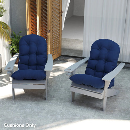 Adirondack Chair Cushions Set Of 2, Navy Blue Patio Chair Cushions at Gallery Canada