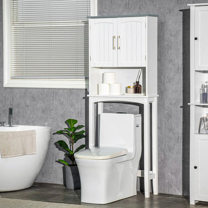 Modern Over Toilet Storage Cabinet, Double Door, Adjustable Shelf, White Over The Toilet Storage at Gallery Canada