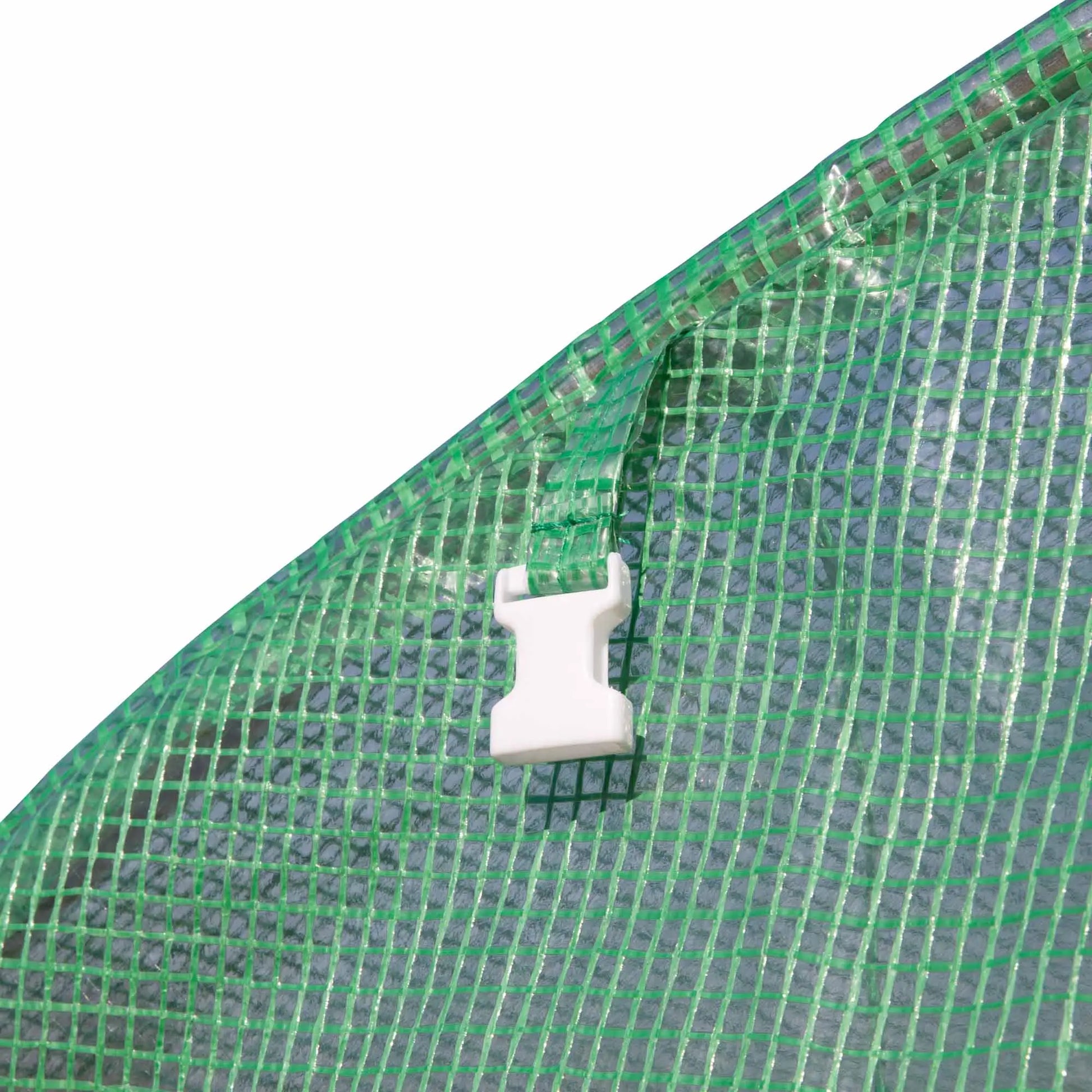 10' x 10' x 6.5' Walk-In Greenhouse, Transparent PE Cover, Zipper Doors Walk In Greenhouses at Gallery Canada