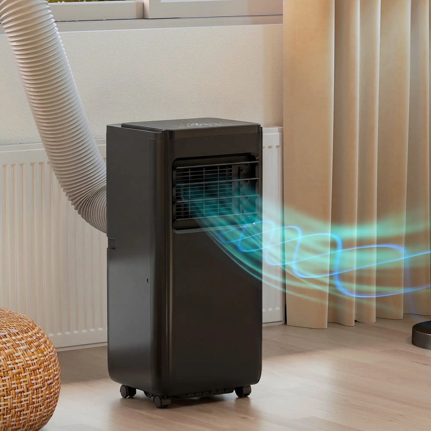 10000 BTU Portable Air Conditioner, 4-in-1, WiFi Voice Remote, Black Air Conditioner at Gallery Canada