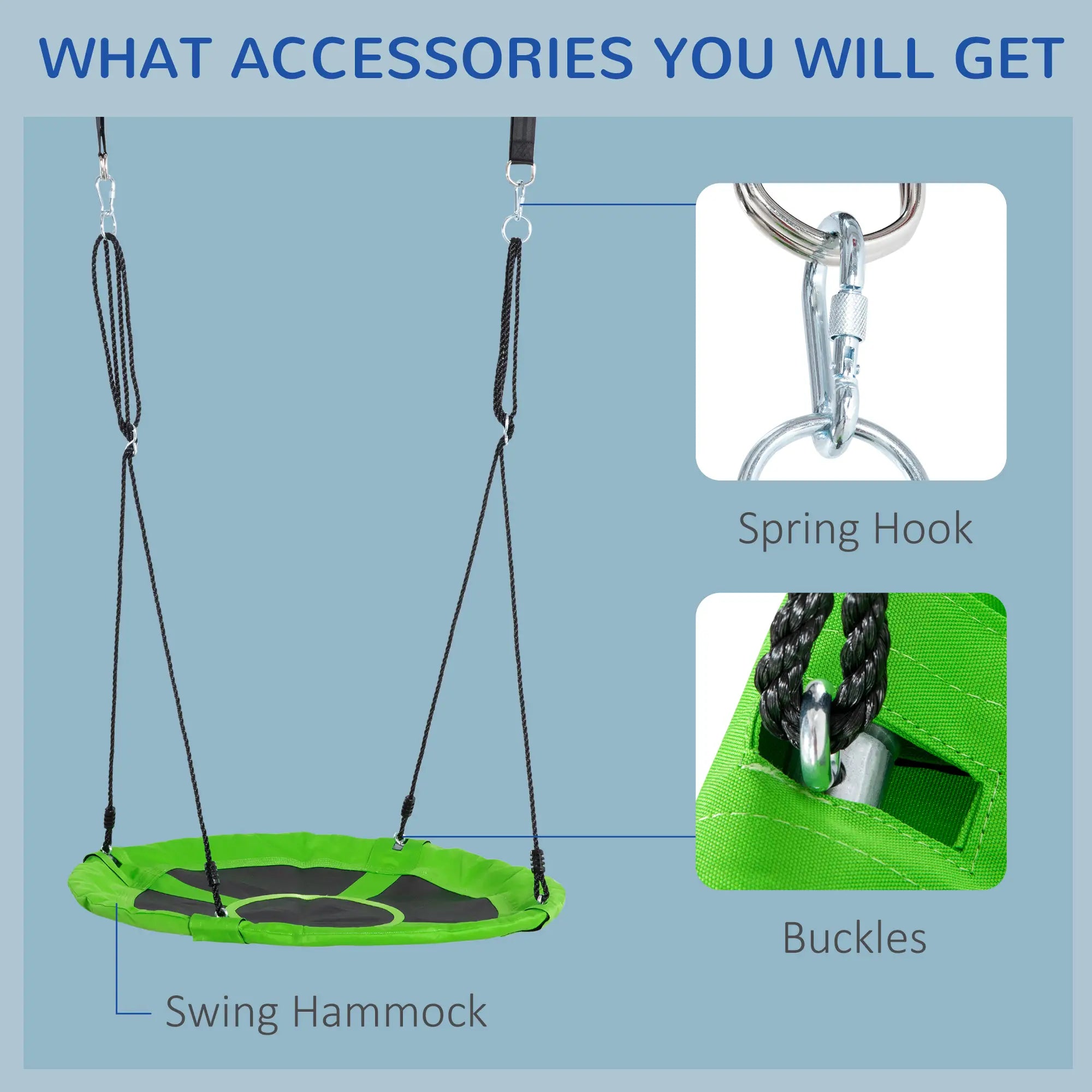 Kids Hanging Tree Swing Tent, Waterproof, With Windows, Rolling Door, Green Gym Sets & Swings at Gallery Canada