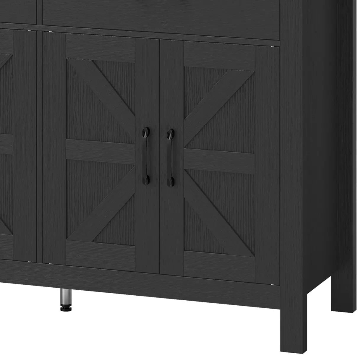 Farmhouse Sideboard Buffet Cabinet, 2 Drawers, Shelves Storage Cabinets at Gallery Canada
