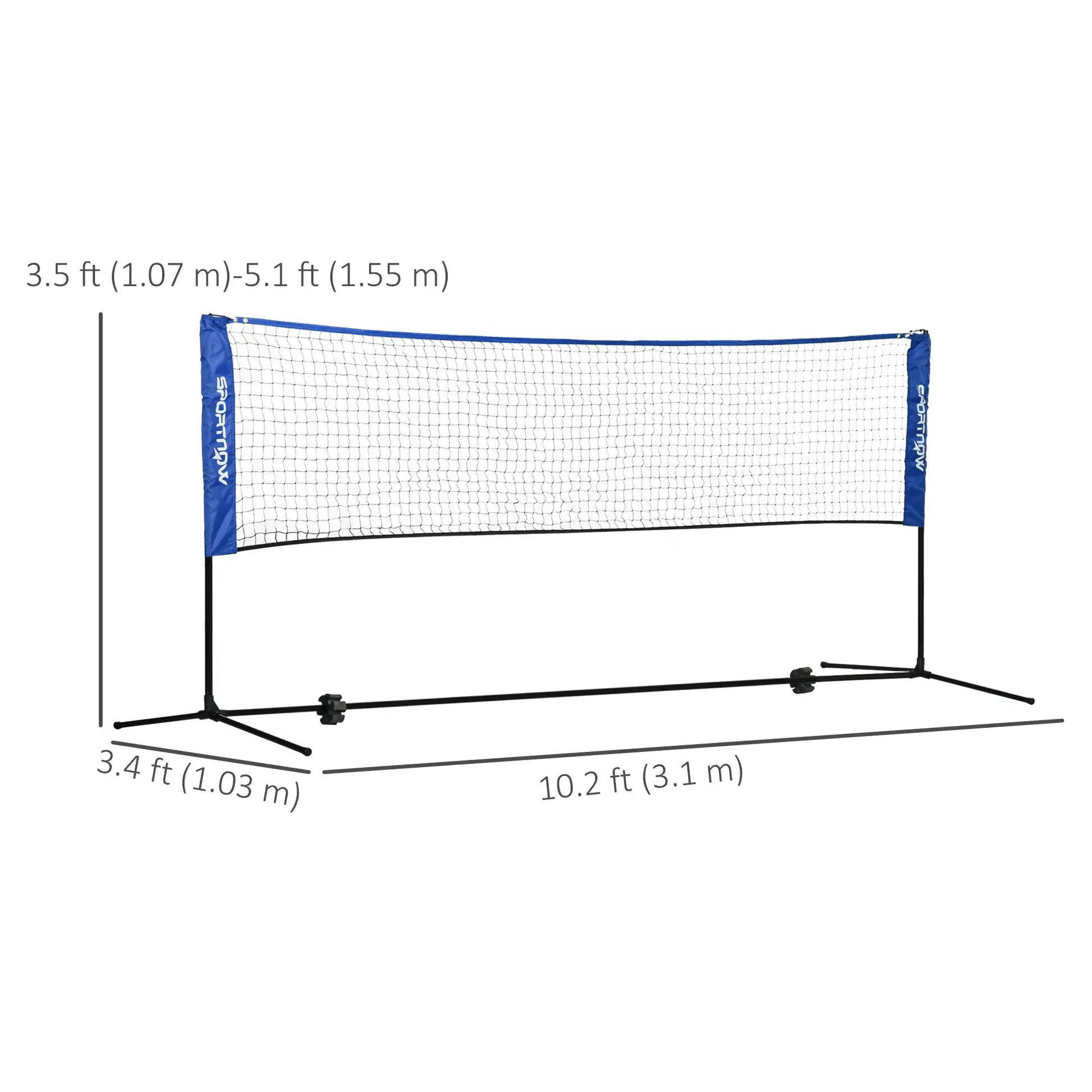 10ft Badminton Net, Height Adjustable, with Carry Bag, Blue Badminton at Gallery Canada