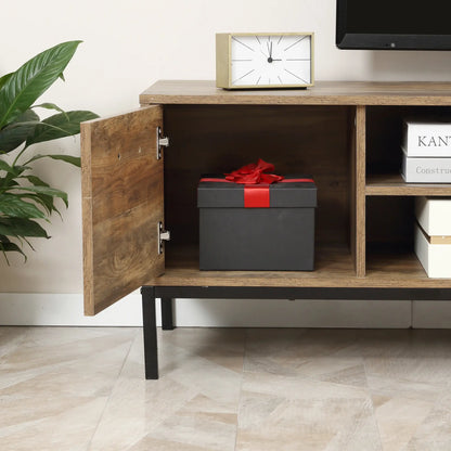 TV Stand for 50 Inches, Cabinet with Door, Storage, Drawers, Steel Legs TV Stands at Gallery Canada
