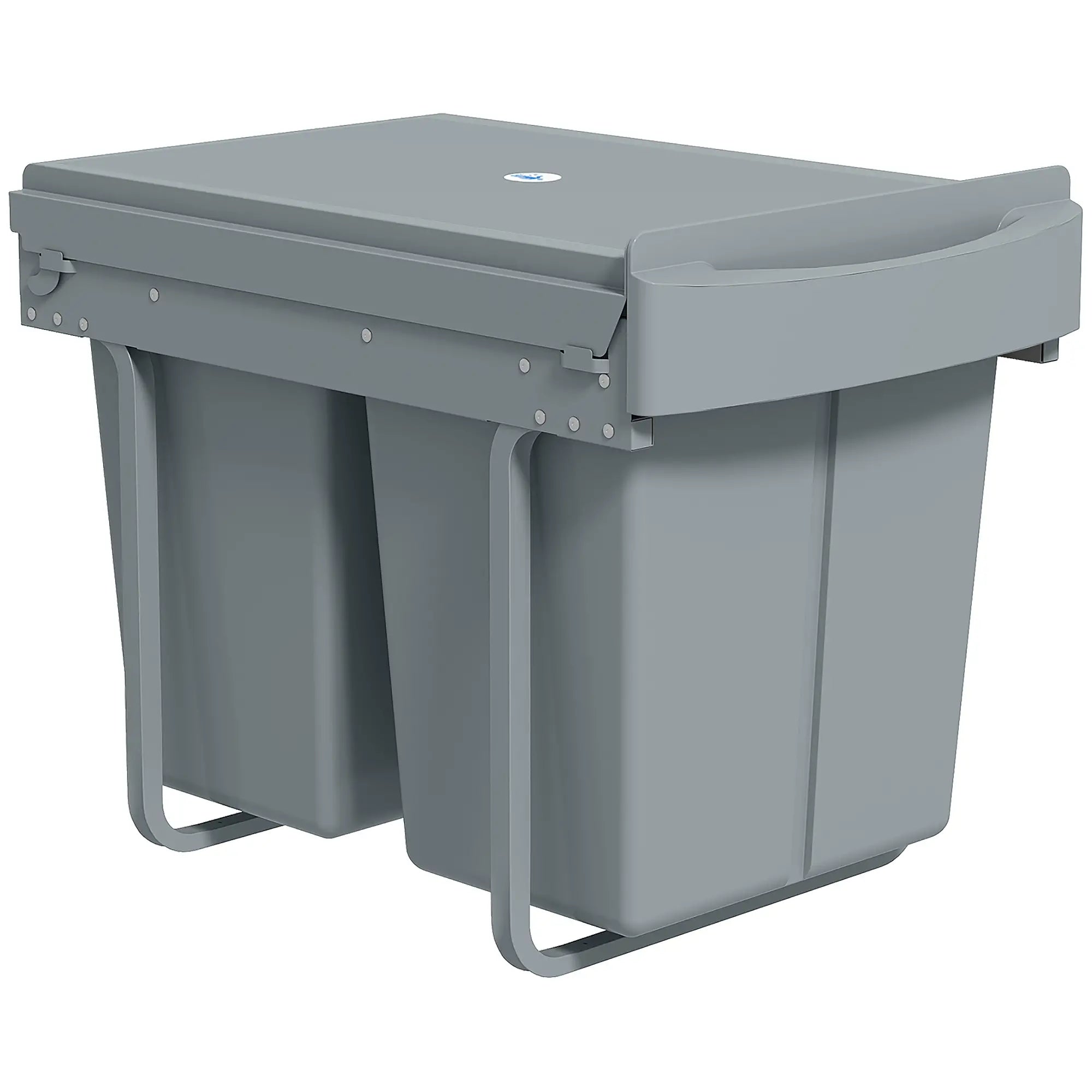 Pull Out Trash Can Under Cabinet, 10.6 Gallon, Grey Household Supplies Grey at Gallery Canada