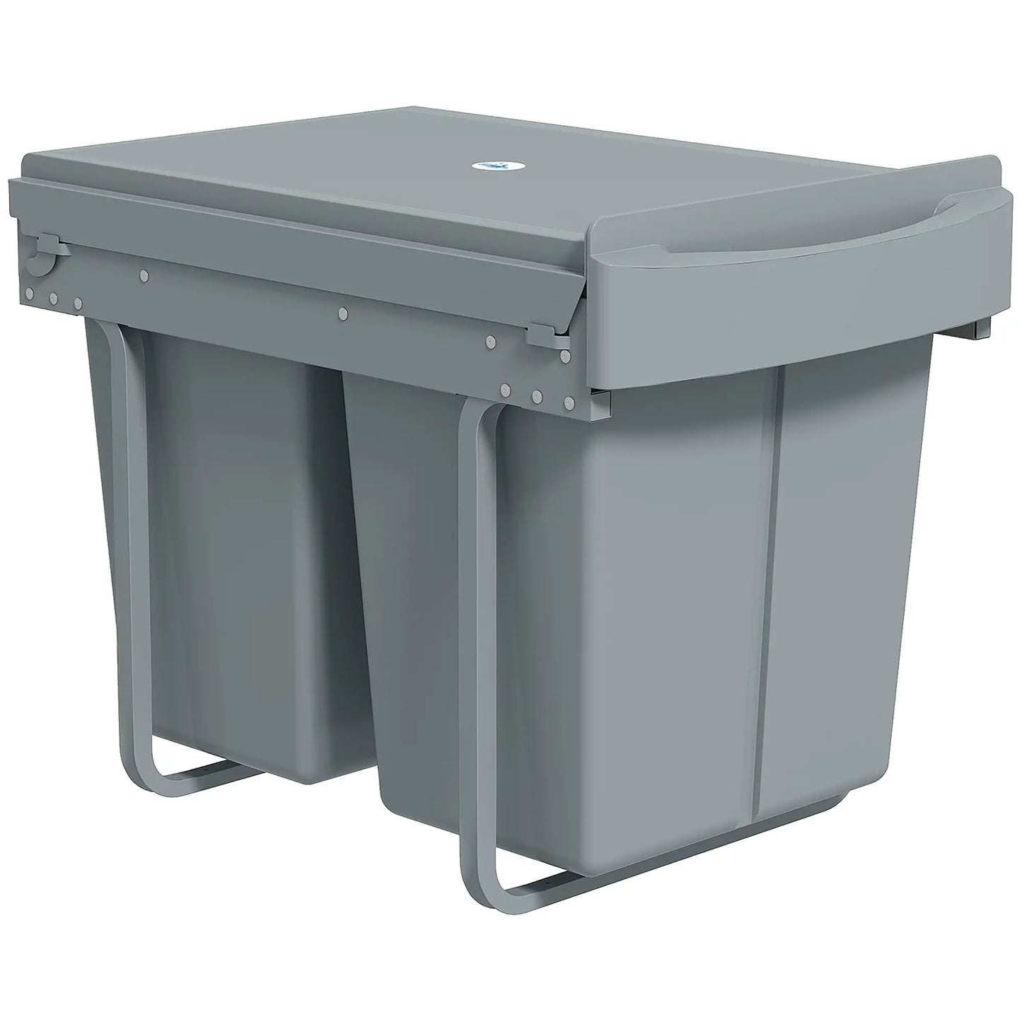 Pull Out Trash Can Under Cabinet, 10.6 Gallon, Grey Household Supplies Grey at Gallery Canada