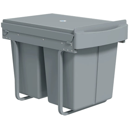 Pull Out Trash Can Under Cabinet, 10.6 Gallon, Grey Household Supplies Grey at Gallery Canada