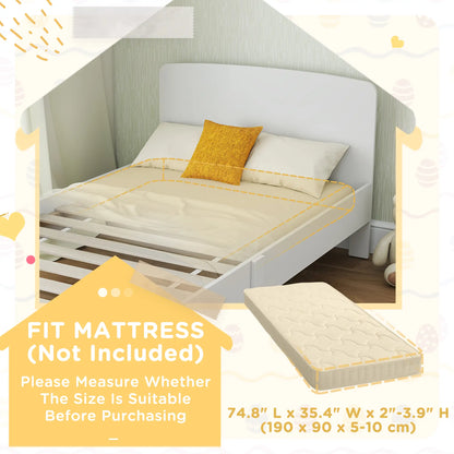 Toddler Bed Frame, 3-12 Years, White Kids Bedroom Furniture at Gallery Canada