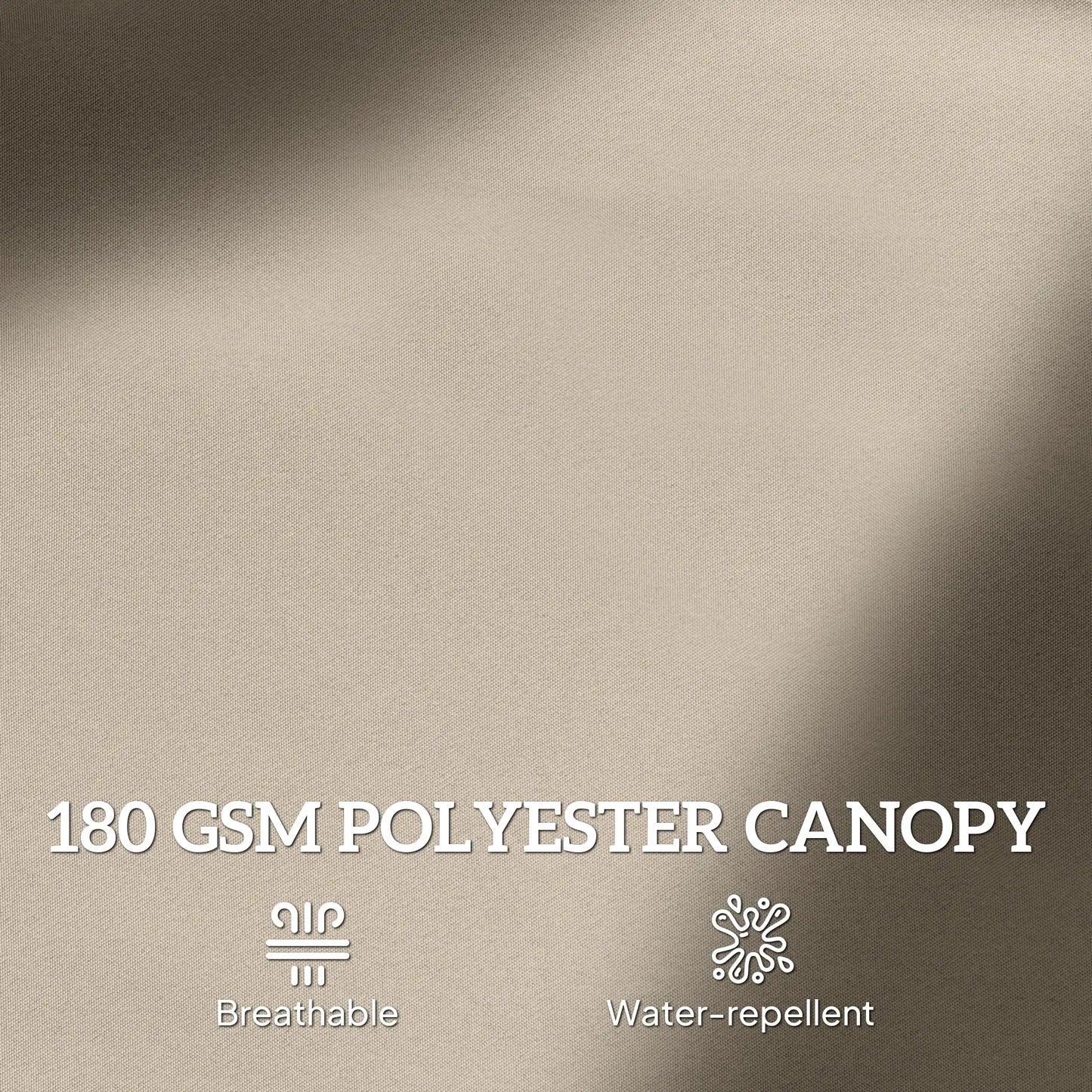 15' Outdoor Patio Umbrella, Twin Canopy, Lift Crank, Brown Sun Umbrellas at Gallery Canada