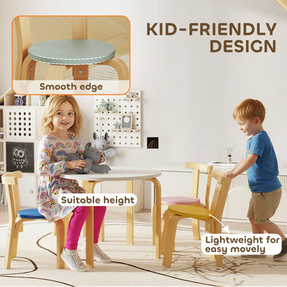 Wooden Kids Table and Chairs Set, for 3-8 Years, Multi-Coloured Kids Table Sets at Gallery Canada