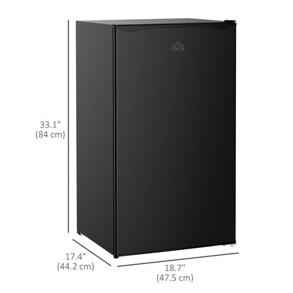 Compact Refrigerator, Mini Fridge with Freezer, Adjustable Shelf, Black Small Kitchen Appliances at Gallery Canada