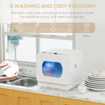 Portable Counter Dishwasher, 4 Place Settings, 5 Programs, Air-Dry Small Kitchen Appliances at Gallery Canada