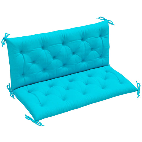 2 Seater Garden Bench Cushion, Thick Outdoor Non-Slip, 47