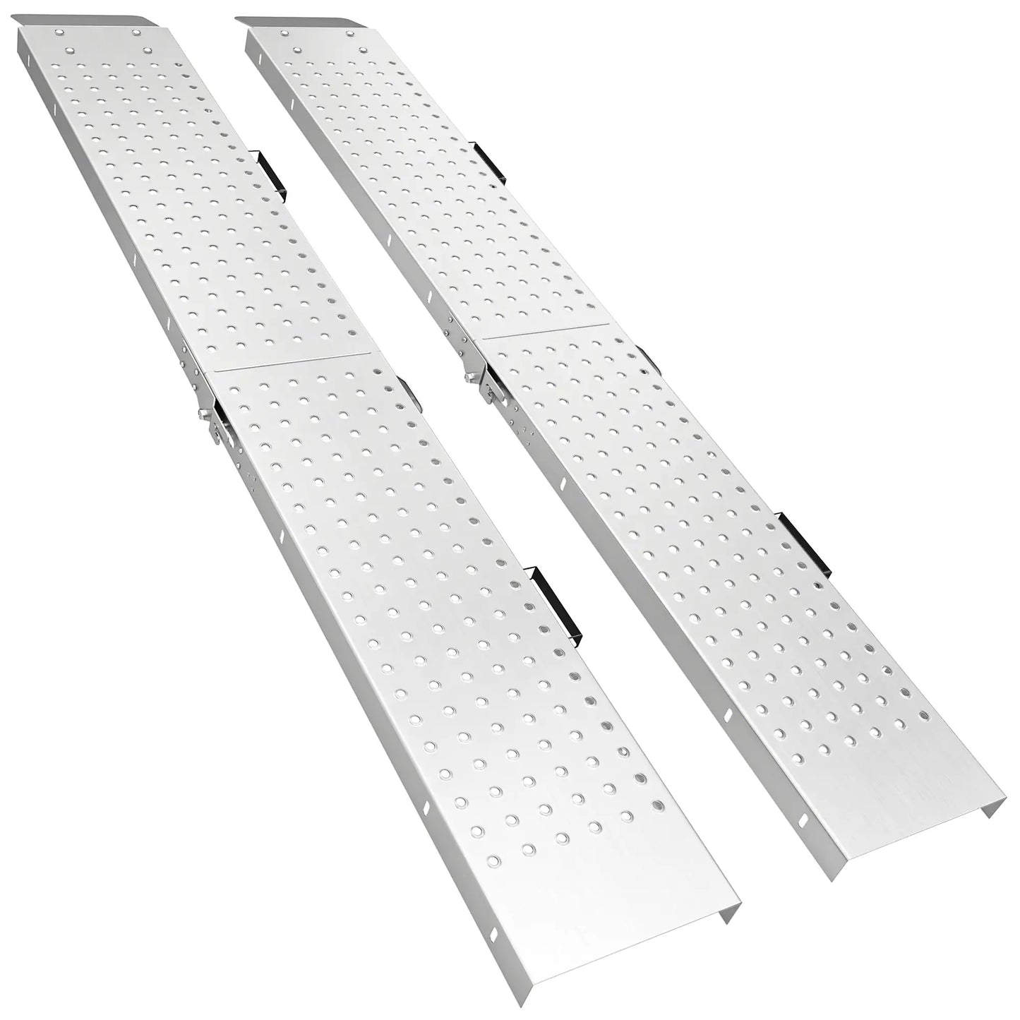 Folding Loading Ramps, 70.9" x 10", 880 lb, Silver