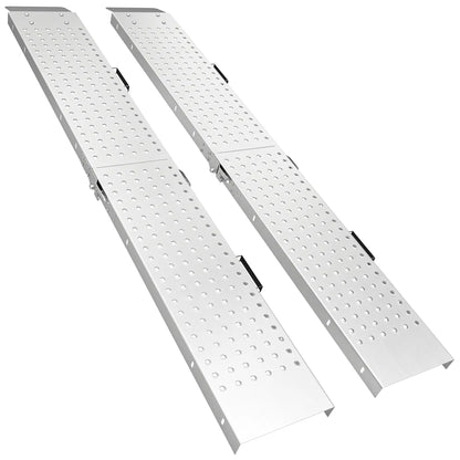 Folding Loading Ramps, 70.9" x 10", 880 lb, Silver