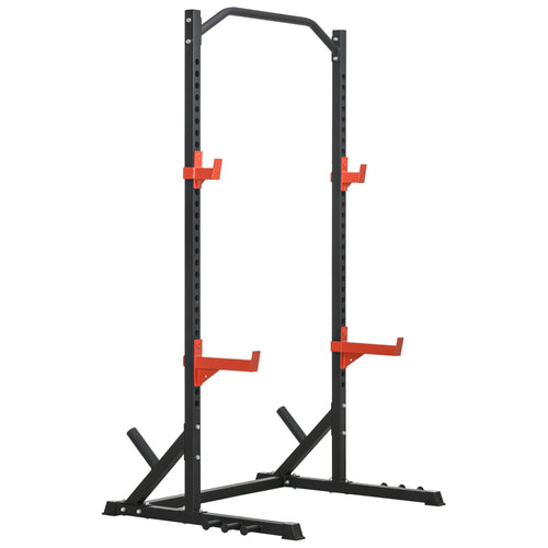 Multifunction Power Rack, Adjustable Squat Rack Stand with Pull Up Bar and Weight Plate Rack, Barbell Rack for Home Gym Weight Lifting