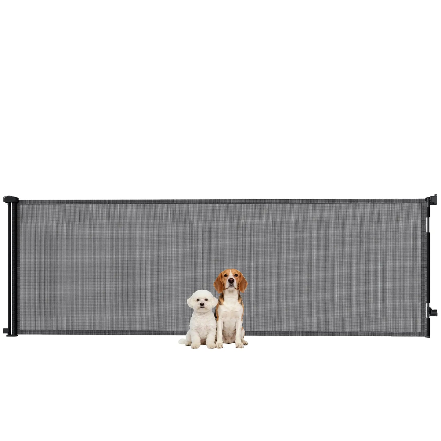 Retractable Dog Gate, 41" Tall, 122" Wide Mesh Pet Gate for Stairs Pet Gates at Gallery Canada